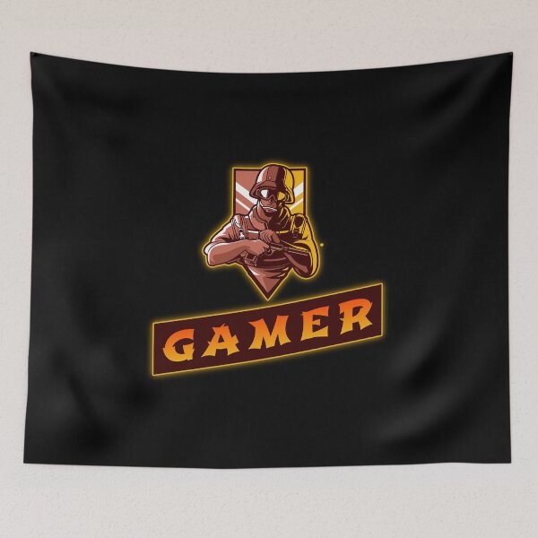 Item preview, Gamer with Soldier holding Handgun designed and sold by PRIVARSHU.
