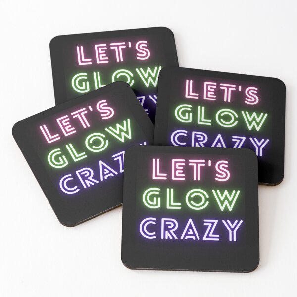 Item preview, Lets Glow Crazy  Retro Neon 80s Rave Color Party designed and sold by KieuQuyetLAO.