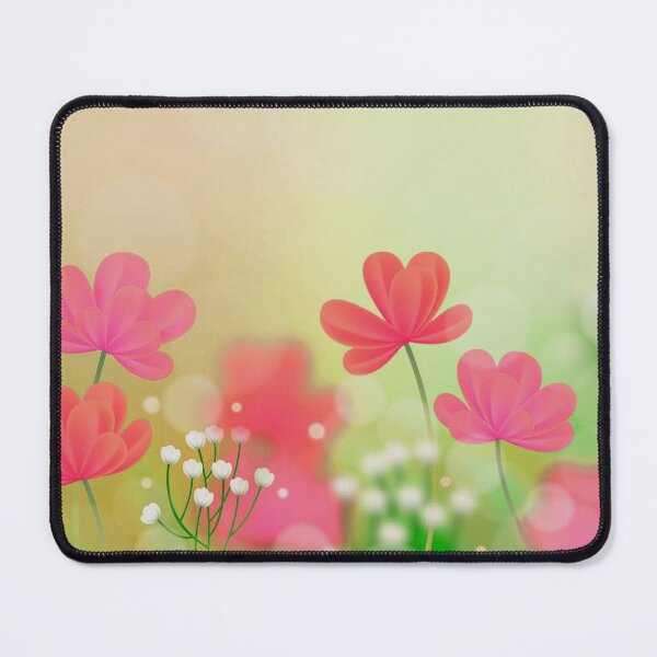 Item preview, Green Pink Flowers Art designed and sold by Tshirtstory.