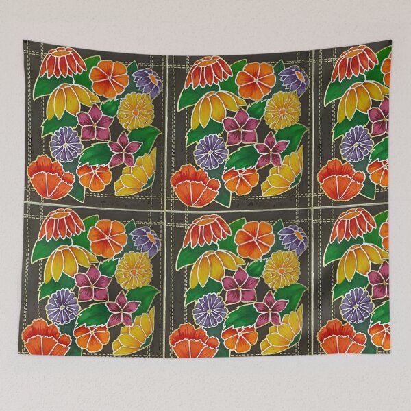 Item preview, colourful floral pattern designed and sold by quirkyart123.
