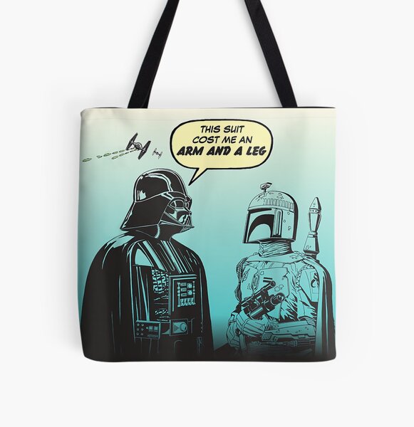 Funny Darth and Bob Comic All Over Print Tote Bag