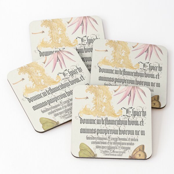 Item preview, Violet, Butterflies, and Calligraphy by Bocskay and Hoefnagel designed and sold by jadeandjester.
