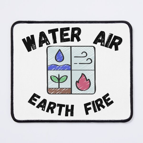 Artikelvorschau,  Erde Wasser Feuer Luftzeichen: Glücklicher Tag der Erde entworfen und verkauft von Yaatra.