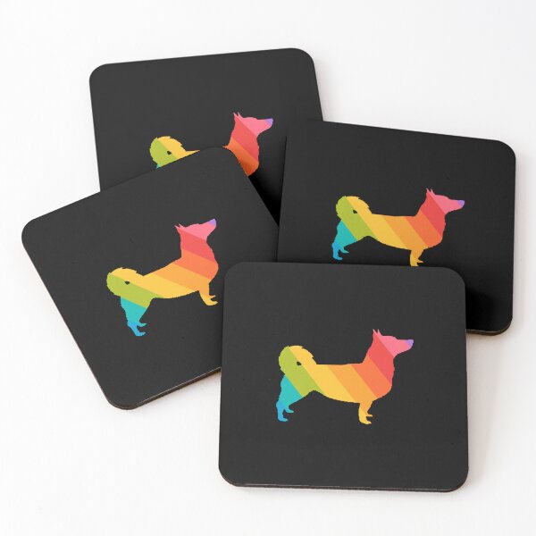 Item preview, Transparent Swedish Vallhund Pride Gay in pastel facing right designed and sold by ODINDISA.