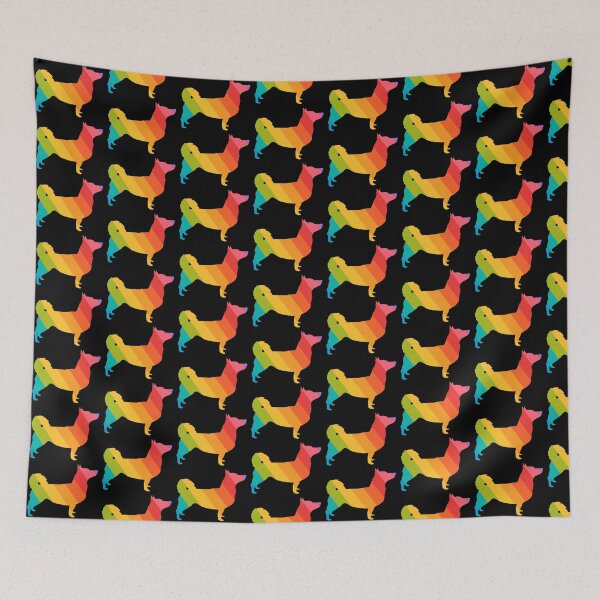 Item preview, Transparent Swedish Vallhund Pride Gay in pastel facing right designed and sold by ODINDISA.