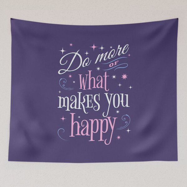 Item preview, Do More Of What Makes You Happy Aesthetic Motivational Quotes Women  designed and sold by JooArtPrints  ★★★★★.
