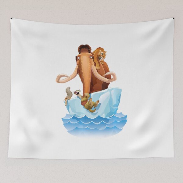 Item preview, Ice Age Manfred Diego Sid and Scrat on Iceberg designed and sold by LucaMcKenna.
