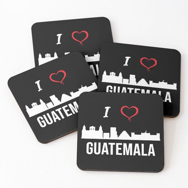 Item preview, I love Guatemala City Skyline Guatemala Central America  designed and sold by alltheprints.