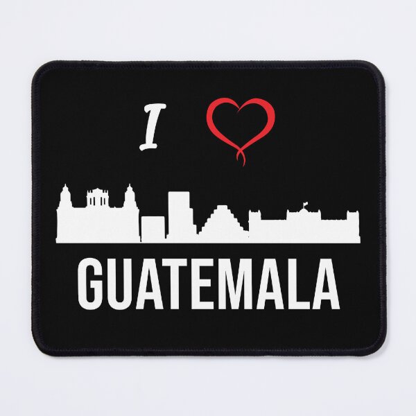 Item preview, I love Guatemala City Skyline Guatemala Central America  designed and sold by alltheprints.