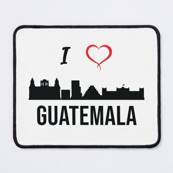 Item preview, I love Guatemala City Skyline Guatemala Central America  designed and sold by alltheprints.