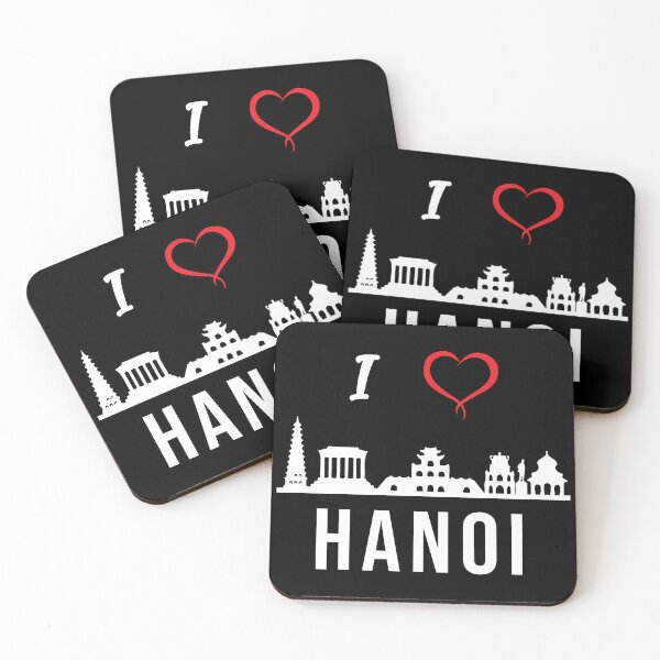 Item preview, I love Hanoi Skyline Vietnam Vietnamese Design designed and sold by alltheprints.