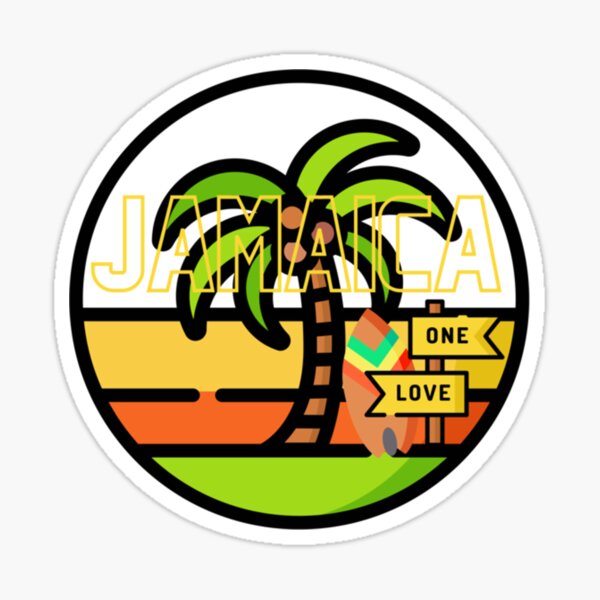 One Love Jamaica Decal Sticker For Sale By Dinhdongcao Redbubble