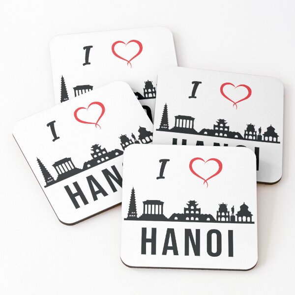 Item preview, I love Hanoi Skyline Vietnam Vietnamese Design designed and sold by alltheprints.