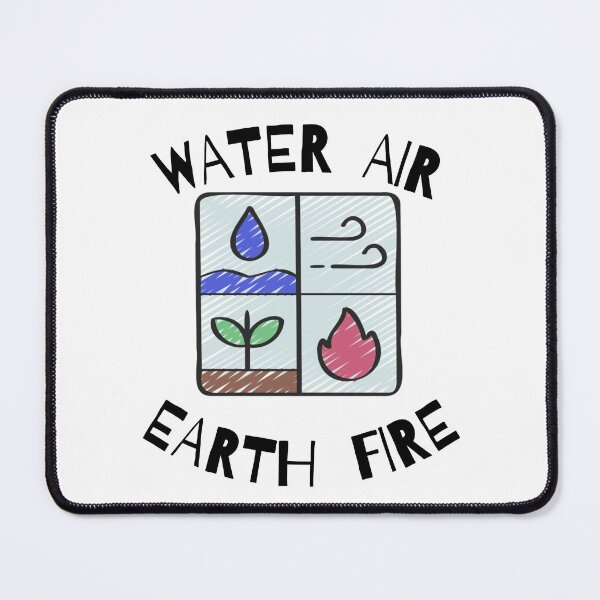 Artikelvorschau,  Erde Wasser Feuer Luftzeichen: Glücklicher Tag der Erde entworfen und verkauft von Yaatra.