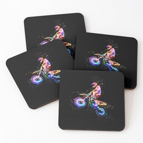 Item preview, Dirt Bike Motocross Art Colorful - Motorcycle biker designed and sold by caintati.