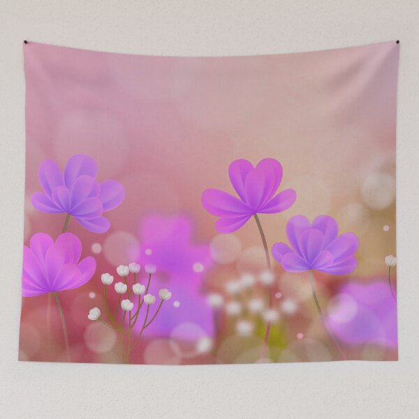 Item preview, Purple flowers Art  designed and sold by Tshirtstory.
