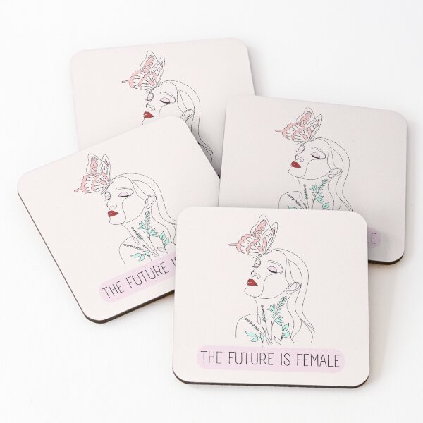 Item preview, The Future Is Female - inspirational quotes for women designed and sold by Vavilonskaya.