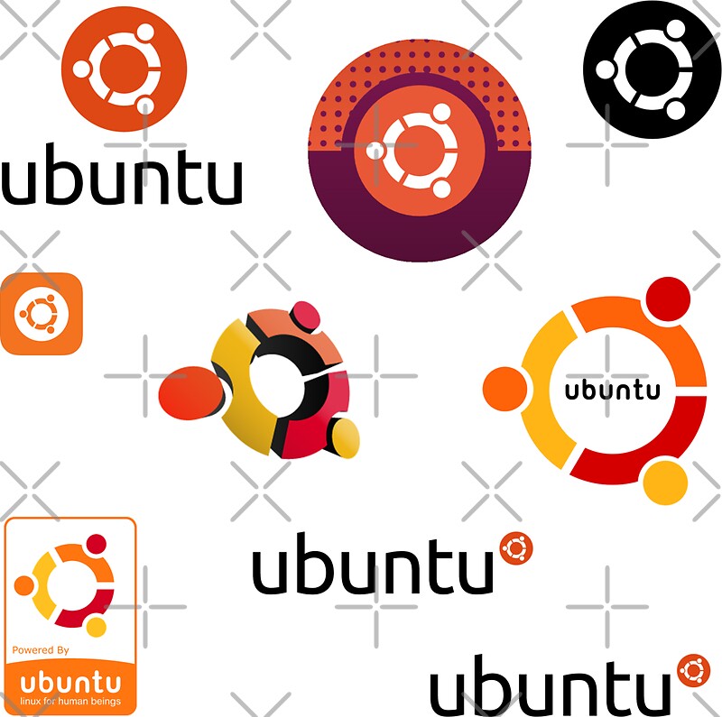"ubuntu linux sticker set" Stickers by yourgeekside Redbubble