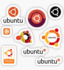 ubuntu linux sticker set Sticker