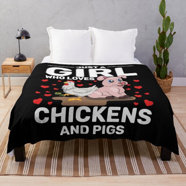 Item preview, Girls Chicken Lover Farmer Women Farming Farm Animals Pig designed and sold by bestshirtdesign.