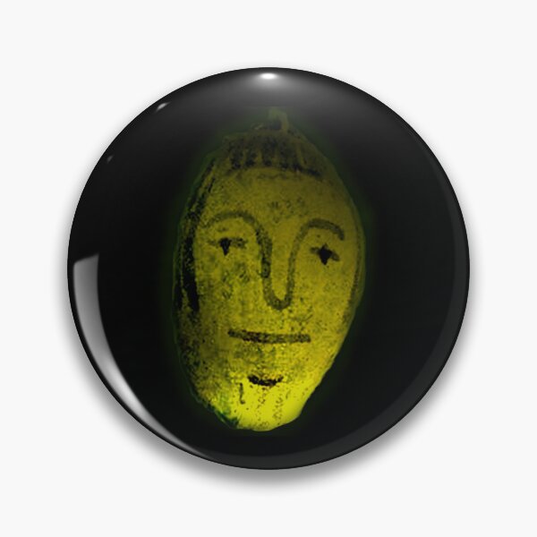 Item preview, Happy, Mellow Yellow Golden Spirit: Native American Face on a Yellow Rattle Gourd designed and sold by Spirit-World.