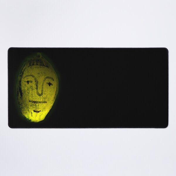 Item preview, Happy, Mellow Yellow Golden Spirit: Native American Face on a Yellow Rattle Gourd designed and sold by Spirit-World.