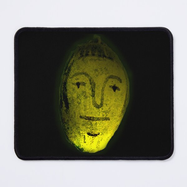Item preview, Happy, Mellow Yellow Golden Spirit: Native American Face on a Yellow Rattle Gourd designed and sold by Spirit-World.