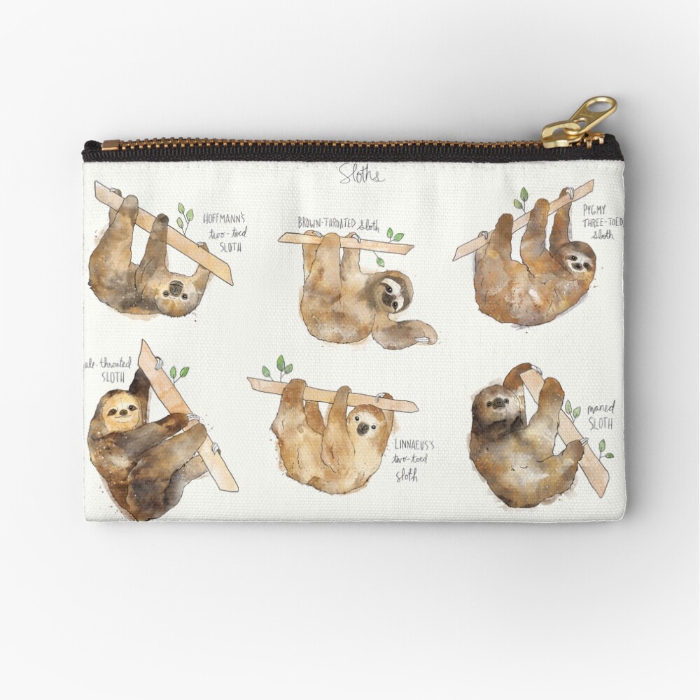 Sloths Zipper Pouch