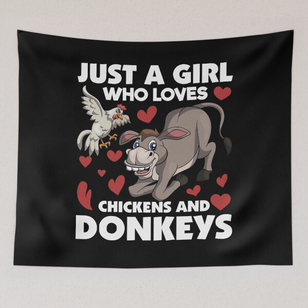Item preview, Chicken Lover Farmer Girls Women Farming Farm Animal Donkey designed and sold by bestshirtdesign.