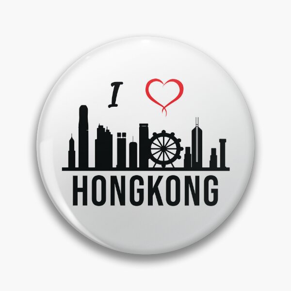 Item preview, I love Hong Kong Skyline Hong Kong South East Asia designed and sold by alltheprints.