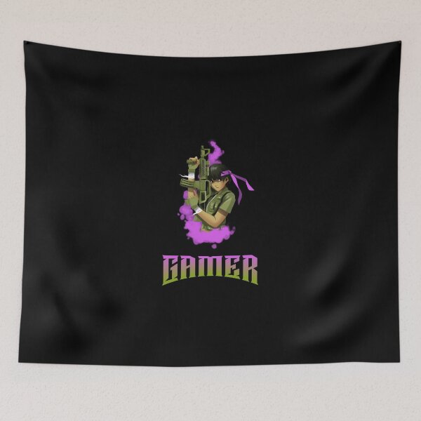 Item preview, Gamer with AR 15 Style Rifle designed and sold by PRIVARSHU.