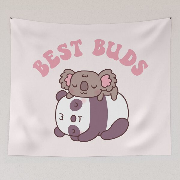 Item preview, Cute Panda And Koala Bear Best Buds designed and sold by rustydoodle.