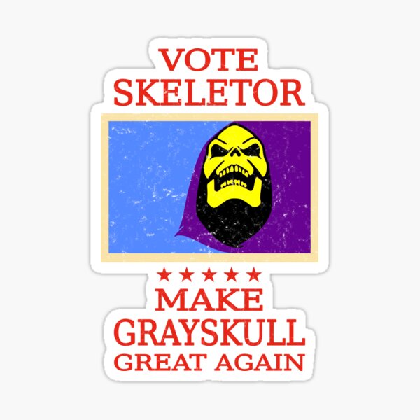 Vote Skeletor Pegatina