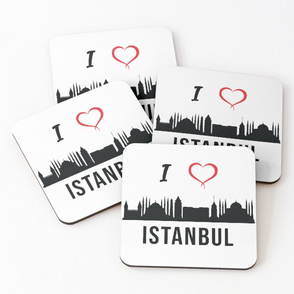 Item preview, I love Istanbul Skyline Turkish Kurdish Zazaki Culture designed and sold by alltheprints.