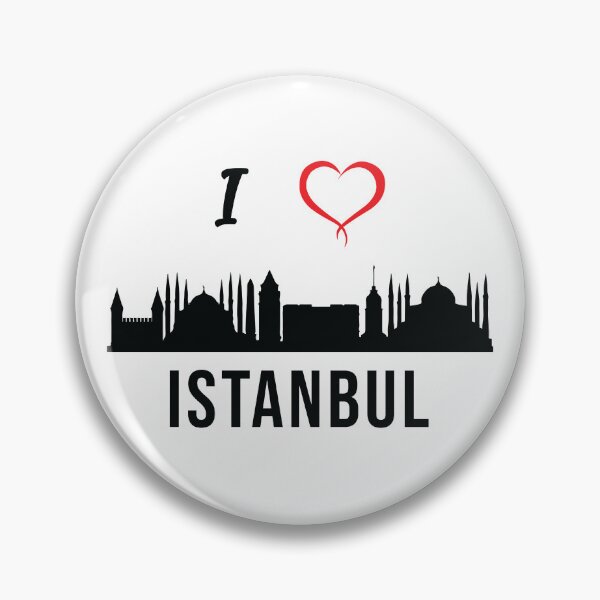 Item preview, I love Istanbul Skyline Turkish Kurdish Zazaki Culture designed and sold by alltheprints.