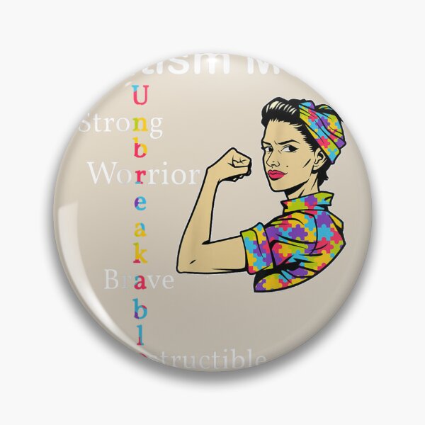 Item preview, Womens Autism Mom Unbreakable World Autism Awareness Day designed and sold by VerityKingStore.