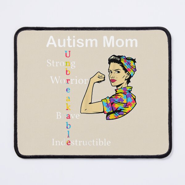 Item preview, Womens Autism Mom Unbreakable World Autism Awareness Day designed and sold by VerityKingStore.