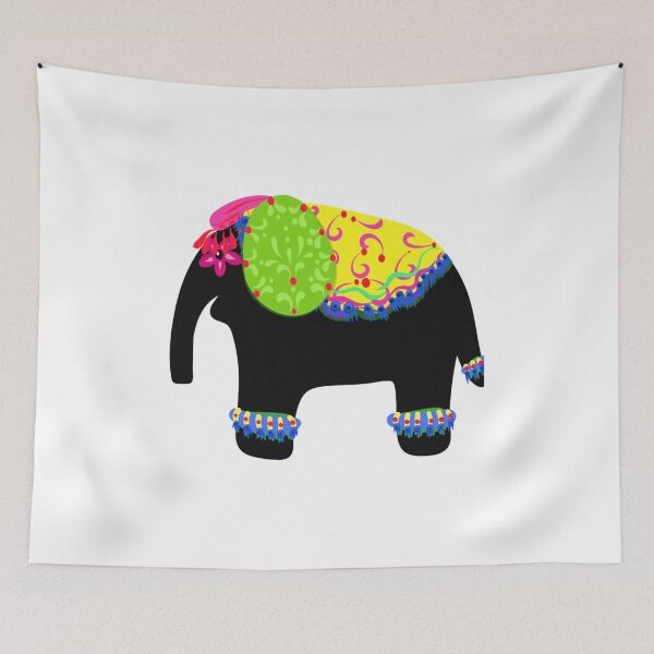 Item preview, Black Circus Elephant designed and sold by LeonarDobonu.