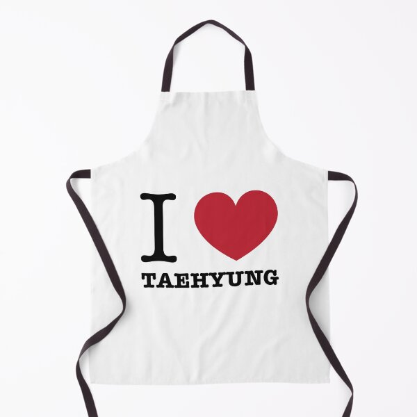 Item preview, I love BTS Taehyung typography designed and sold by Morcawork.