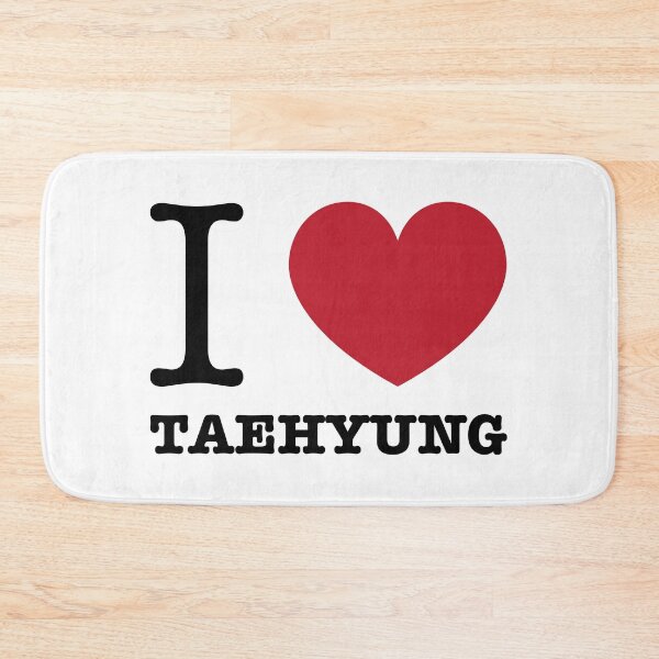 Item preview, I love BTS Taehyung typography designed and sold by Morcawork.