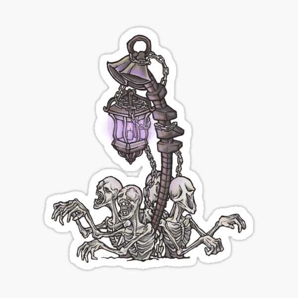 Lantern From Bloodborne Sticker By ClarenceHamrick Redbubble   St,small,507x507 Pad,600x600,f8f8f8 