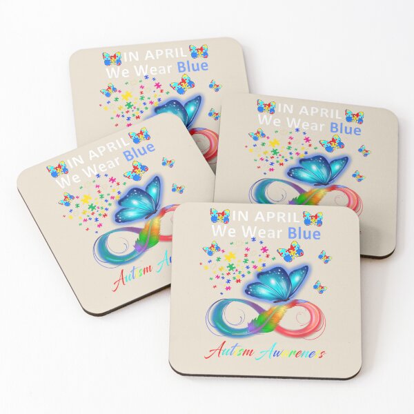 Item preview, In April We Wear Blue Autism Awareness - Butterfly Autism designed and sold by VerityKingStore.
