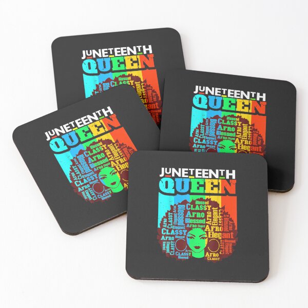 Item preview, Juneteenth Queen Afro Melanin Black Girl Magic Women Girls TShirt40 designed and sold by virnmjan.