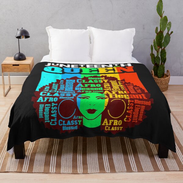 Item preview, Juneteenth Queen Afro Melanin Black Girl Magic Women Girls TShirt40 designed and sold by virnmjan.