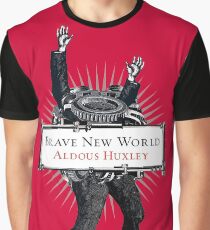 Brave New World - Aldous Huxley Cover Graphic T-Shirt