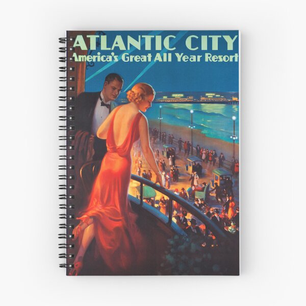 Item preview, ATLANTIC CITY America via Pennsylvania Railroad Old Travel Poster designed and sold by retroposters.