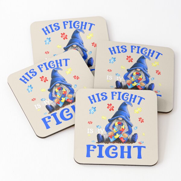 Item preview, His Fight Is My Fight Gnomes Autism Awareness designed and sold by VerityKingStore.