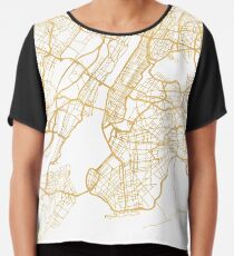 NEW YORK CITY NEW YORK CITY STREET MAP ART Chiffon Top