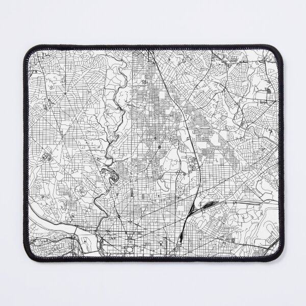 Item preview, Washington D.C. White Map designed and sold by multiplicitymap.