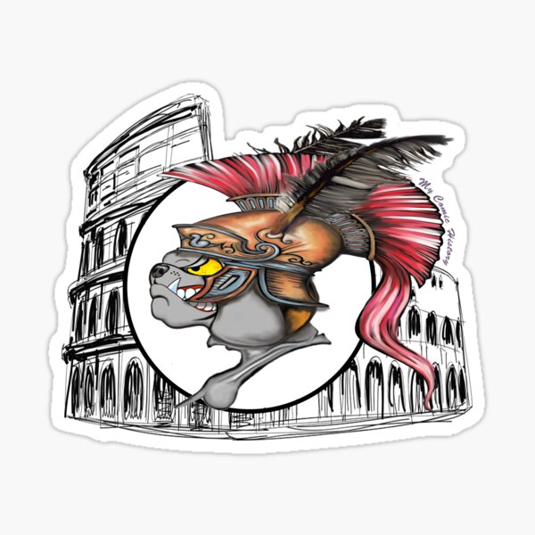 Item preview, Colosseum Roman soldier Roman bulldog designed and sold by mycomichistory.